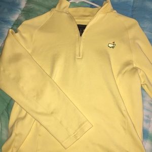 Women’s Yellow Embroidered Masters Golf Pullover